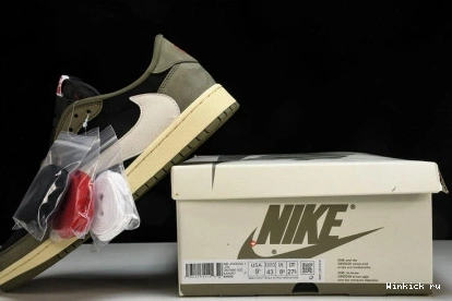 Air Travis 1 Low x OLIVE BLACK OG Scott Jordan 0707